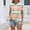 #0043-Orange, variant on Women's V-Neck Button T Shirts, Short Sleeve Blouses with Striped Print Design, Soft Casual Pullover Tops for Spring Summer, Daily Fashion Party Vacation Wear Gift