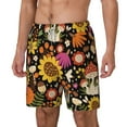thumbnail image 2 of Gaeub Sunflowers Mushrooms Mens Swim Trunks Stretch Beach Shorts Quick Dry for Men Swim Shorts Swimwear with Pockets- 3X-Large, 2 of 9
