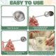 thumbnail image 4 of 2 Pcs Infusor de Té, Filtro de Bola de Té de Acero Inoxidable, Coladores de Mango Ajustable para Hojas Sueltas para Taza y Tetera, en Forma de Corazón, Plateado, 4 of 7