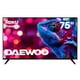 thumbnail image 1 of Daewoo  Smart TV 75 pulgadas  4K UHD LED  Frameless  Roku TV  Dolby Audio  WiFi  3 HDMI 2 USB AV  Netflix YouTube Prime Video  Modelo DAW75URF, 1 of 8