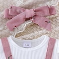 thumbnail image 5 of Emy Dola Newborn Baby Girl Clothes Ruffle Long Sleeve Romper One Piece Bowknot Jumpsuit Fall Winter Infant Outfits For 3-18 Months, 5 of 10