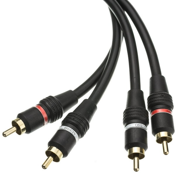 High Quality RCA Stereo Audio Cable, Dual RCA Male, 2 channel (Right
