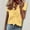 ZA-Yellow-flash deals, variant on Frostluinai Short Sleeve Shirts for Women V Neck Ruff Front T Shirts Casual Dressy Work Office Blouses Plus Size Lightweight Tee Shirts