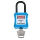 thumbnail image 1 of Candado de seguridad de alta resistencia con llave igual y aislamiento Blue_2, 1 of 9