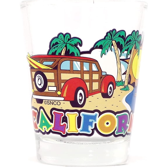 California Beach Shot Glass