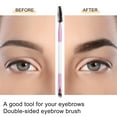thumbnail image 4 of Unique Bargains 3pcs Soft Double Sided Eyebrow Brush Angled Eye Brow Brush Eyelash Extension Brush Pink White, 4 of 5
