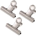 thumbnail image 1 of Large Metal Hinge Clips, 20 Pack 2 Inch Silver Bulldog Paper Clip Clamp/Silver F, 1 of 5