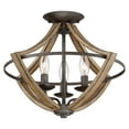 thumbnail image 5 of Quoizel Lighting Shire - Three Light Flush Mount, Rustic Black Finish, 5 of 5