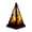 Orange, variant on Vintage Halloween Pyramid LED Handheld Wind Lamp, Witch Skull Pumpkin Decor Light, Ambient Tabletop Ornament for Indoor Household Holiday Scene Display