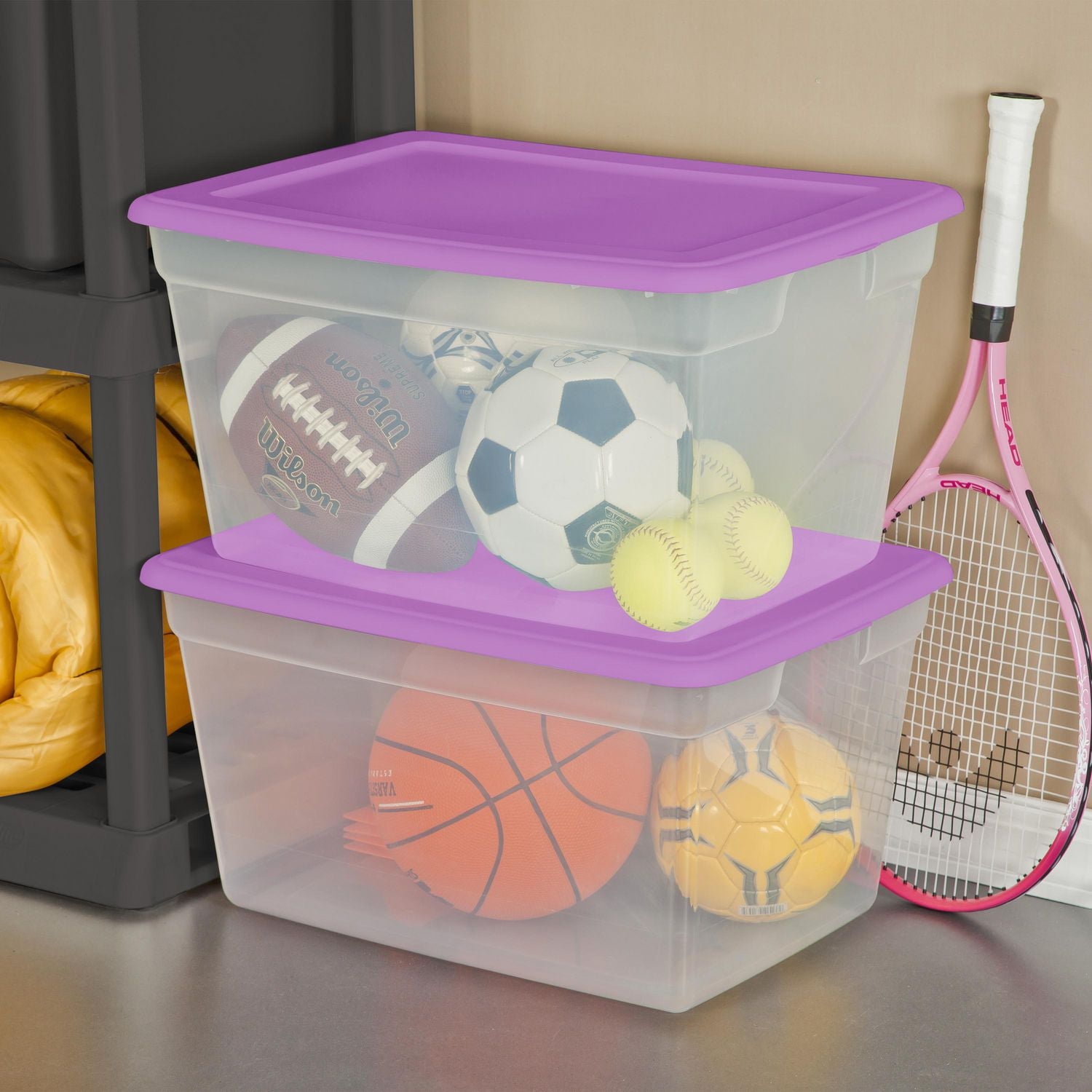 Sterilite 55L Storage Box - Purple