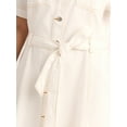 thumbnail image 3 of Free Assembly Women’s Cotton Utility Mini Dress with Short Sleeves, Sizes XS-4X, 3 of 5