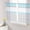 Gray Blue, variant on Sheer Curtains 45 Inch Length 2 Panels Set for Kitchen, Aqua Grey Semi Sheer Curtains for Windows, Chic Garden Floral Stripe Embroidery Design Voile Window Treatments Rod Pocket Curtain