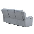 thumbnail image 4 of AC Pacific Reclining Dale Fabric Upholstered Sofa, Grey, 4 of 9
