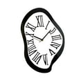 thumbnail image 3 of Reloj de pared derretido abstracto de moda con números romanos, creativo, divertido y distorsionado. S, 3 of 9