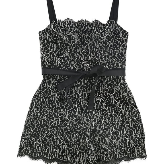 Alexis Womens Angara Romper Jumpsuit, Black, Large