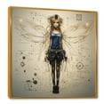 thumbnail image 2 of Designart "Enchanted Fairy Sketch" Fairies Floater Framed Wall Art Prints, 2 of 5