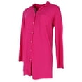 thumbnail image 2 of Not a Morning Person  Solid Button Down Long Sleeve Night Shirt (Women), 2 of 5