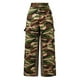 thumbnail image 4 of Pantalones cargo Prolriy para mujer, pantalones deportivos informales con estampado a color, talla grande, color marrón, talla XXXXXL., 4 of 5