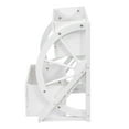 thumbnail image 7 of Sunnydaze Rustic Wagon Wheel 19" x 14.75" x 23.5" 2-Tier White Wooden Plant Stand, 7 of 7