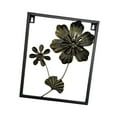 thumbnail image 3 of Adorno colgante de decoración artística de pared de Metal con flores, escultura de pared Floral, placa de pared de hierro para cocina, hogar, oficina,, 3 of 8