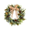 thumbnail image 6 of Tachiuwa Christmas Wreath with Lights Artificial Wreath Christmas Collection Decorated with Bowknot for Living Room Indoor Home Office, 6 of 9