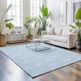 thumbnail image 3 of 3'x5' Area Rugs, Light Blue Botanical Indoor Outdoor Area Rug for Living Room Bedroom, Farmhouse Summer Floral Leaves Washable Bathroom Rugs Kitchen Floor Carpet Mats Home Decor Aesthetic, 3 of 8