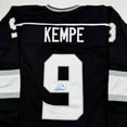 thumbnail image 2 of Autographed/Signed Adrian Kempe Los Angeles LA Black Hockey Jersey JSA COA, 2 of 4