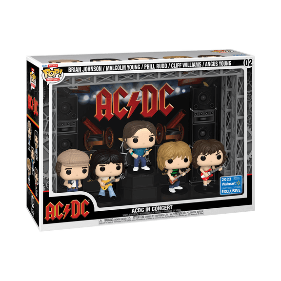Funko Pop! Moment Deluxe: AC/DC in Concert Vinyl Figures (2022 Limited Edition Walmart Exclusive)