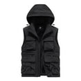 thumbnail image 3 of Wancir Men's Winter Vest Outerwear Fleece Lined Outdoor Vest Warm Multiple pockets Sleeveless Jacket, 3 of 9