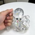 thumbnail image 6 of STPToys Octopus Shaped Stress Relief Gadget, Glitter Soft Slow Rebound Sensory Hand Squeezable Octopus Figurines, Classroom Rewards and Daily Reward Supplies - Clear, 6 of 7