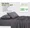 Granite Gray, variant on Huba Homes 4 Piece 100% Cotton Sheet Set Deep Pocket 200 Thread Count Cozy Soft Bed Sheets full Granite Gray