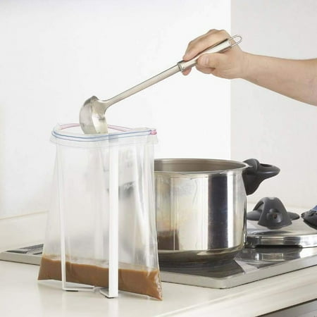 

Reayehane Rubbish Bags Home Tower Kitchen Multifunction Stand Plastic Bag Holder Cup Bottle Drain Rack (White )