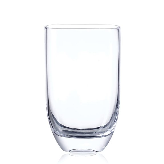 CC Home Furnishings Handblown Tapered Oval Glass Floral Vase - 8.5" - Clear