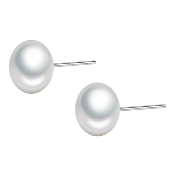 7mm Cultured Pearl Cartilage Stud Earrings for Women 925 Sterling Silver Tragus Small Studs Earring