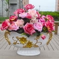 thumbnail image 4 of Ramo de rosas artificiales Bewildely de 13 cabezas simulación Floral para El hogar decoración para banquete de boda Rosa roja 15 x 10 x 30 cm, 4 of 6