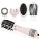 thumbnail image 1 of IG INGLAM Juego de cepillos para secador de pelo 4 en 1, secador de pelo desmontable de iones negativos, moldeador voluminizador con 2 cabezales de cepillo, rosa, 1 of 5