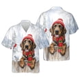 thumbnail image 3 of Playful German Shorthaired Pointer Welcomes Winter Snowy Day with Cardinal Bird Hawaiian Shirt Breathable Summer Unisex Merch GSP Lover Dog Gift - 2017, 3 of 6