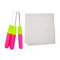 thumbnail image 1 of Siruishop Mesh Cloth for Latch Hook Carpet Crochet Sturdy Rug Making Supplies Professional 50cmx100cm, 1 of 8