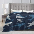 thumbnail image 6 of Shark Blanket Cartoon Cute Marine Animal Ligtweight Cozy Soft Print Throw Blankets for Kids Women Gifts 50"x40", 6 of 7