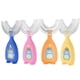 thumbnail image 5 of Bewildely Cepillo de portátil de silicona en forma de U para niños pequeños, cepillo de de doble cara para entrenamiento de bebés Suministros de limpieza para el hogar naranja L Bewildely HA009117-03, 5 of 6