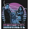 thumbnail image 2 of Girl's Marvel Hawkeye Partners and Family Retro  Graphic Tee Black Small, 2 of 4