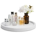 thumbnail image 6 of MyGift 16-inch White Round Cement Vanity Tray for Jewelry, Toiletries and Cosmetic, 6 of 7