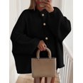 thumbnail image 4 of Suéter PRETTYGARDEN Negro con Botones de Punto Grueso Talle S, 4 of 8