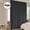 Black, variant on Divider Curtain Sets with Bendable Ceiling Track, 95% Blackout Total Privacy Ceiling Track Curtains Floor to Curtains Track Kits 12.5 ft Wide x 9 ft Tall, Dark Grey, 1 Panel