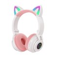 thumbnail image 1 of Auriculares plegables inalámbricos y con cable Auriculares Cat Ear BT 5.0 con RGB, 1 of 8