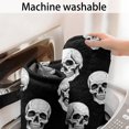 thumbnail image 5 of Black White Skull Pattern Bathroom Rugs Mat,Non Slip Microfiber Bathroom Rug,Rubber Backing,Soft Bathroom Mats for Bathroom Floor,Tub and Shower,60x24in(150x60cm), 5 of 5