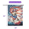 thumbnail image 5 of Labrador Retriever Patriotic Welcome for 4Th of July Independence Day House Flag 28x40in Double Sided Lab Dog Lover Gifts Outdoor Decor - 00010, 5 of 5