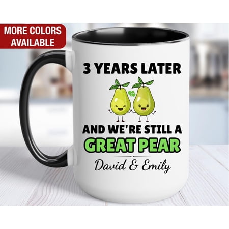 3rd Anniversary Gift 3 Years Later and Weamp39re Still a Great Pear Personalized 3rd Anniv