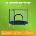 thumbnail image 3 of Trampolín Infantil Yei Bandi 55 Pulgadas Con Malla De Seguridad Acero Reforzado Para Niños, 3 of 6