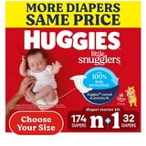Huggies Little Snugglers Baby Diapers, Sizes Newborn-2